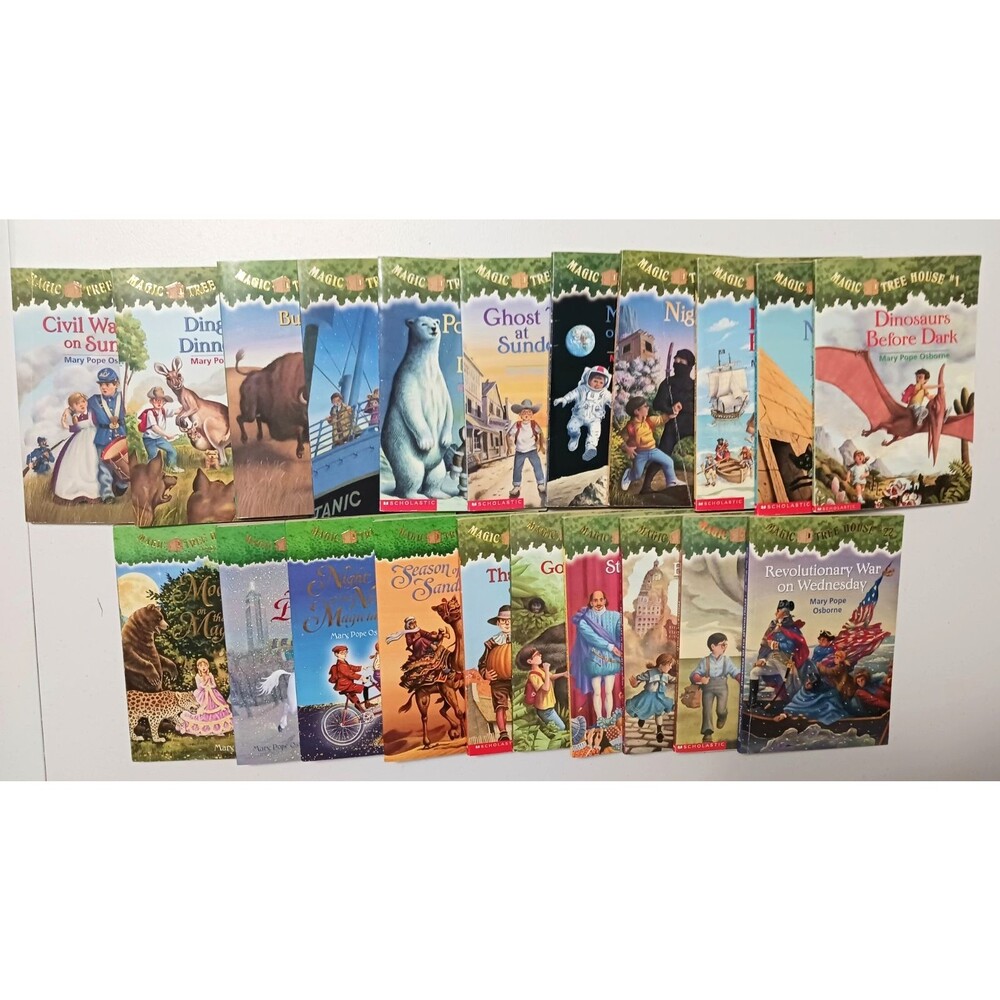 Lot of 21 MAGIC TREE HOUSE Childrens Books Readers Mary Pope Osborne Paperbacks